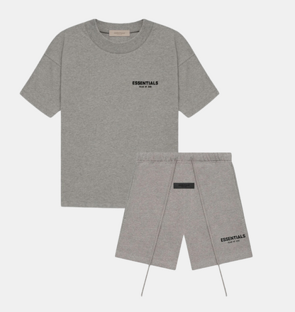 Fear Of God Essentials Short Set Oversized Streetwear Tee And Shorts