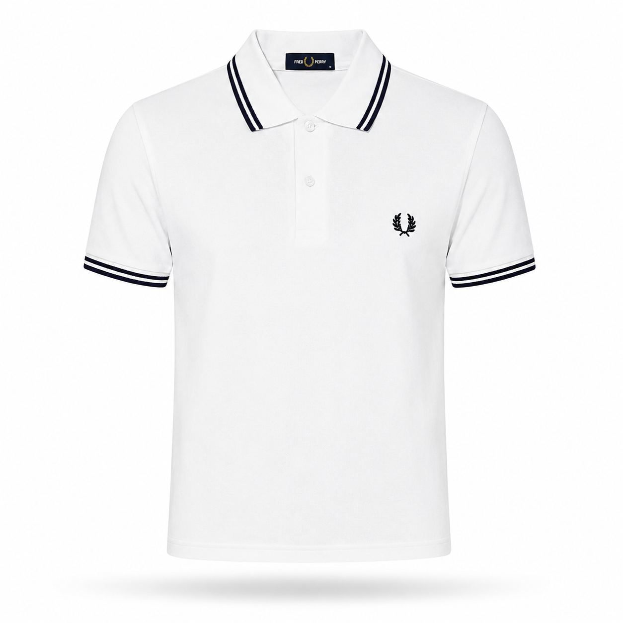 Fred Perry Men's Contrast-Tipped Cotton Polo Shirt – Slim Fit Smart-Casual Polo