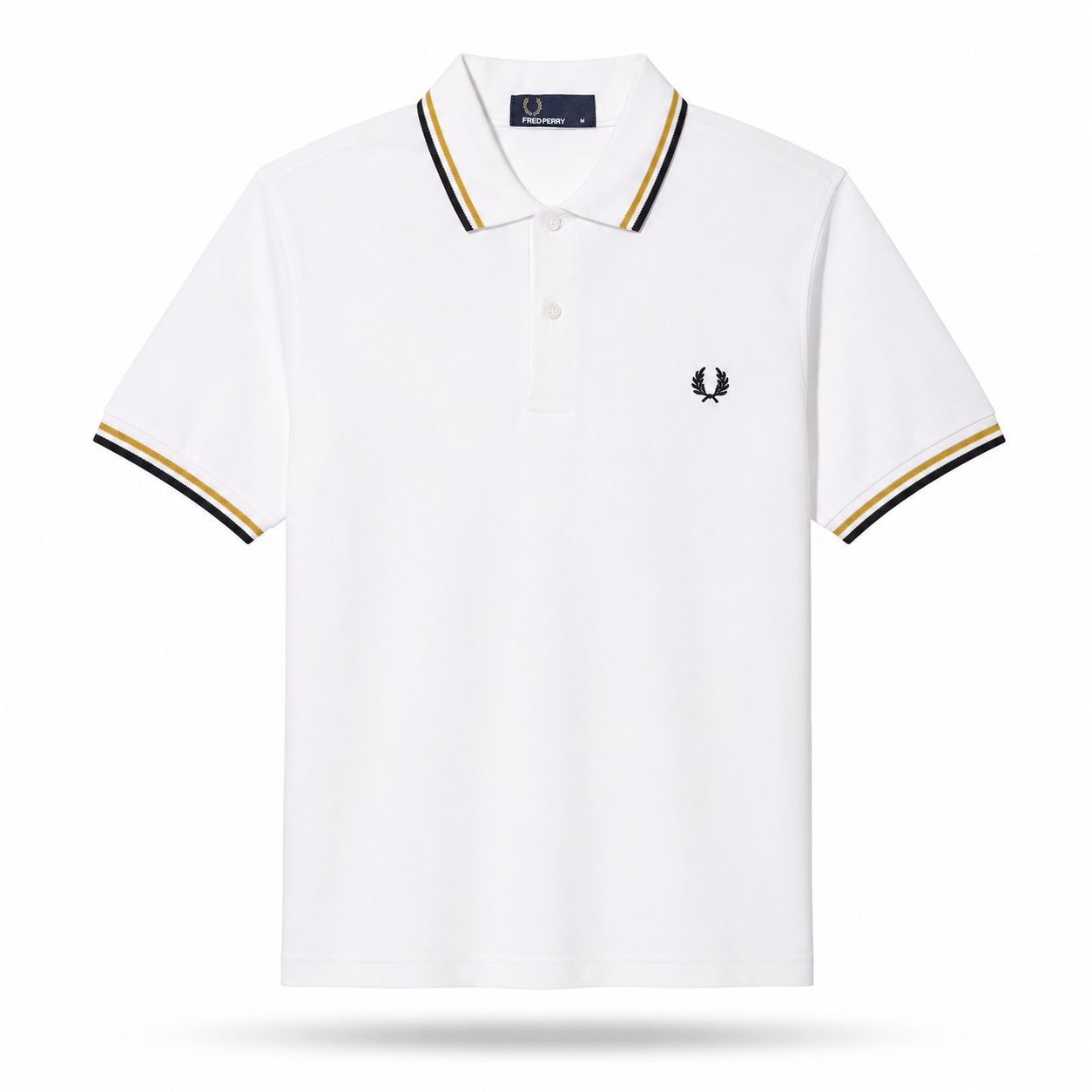 Fred Perry Men's Contrast-Tipped Cotton Polo Shirt – Slim Fit Smart-Casual Polo