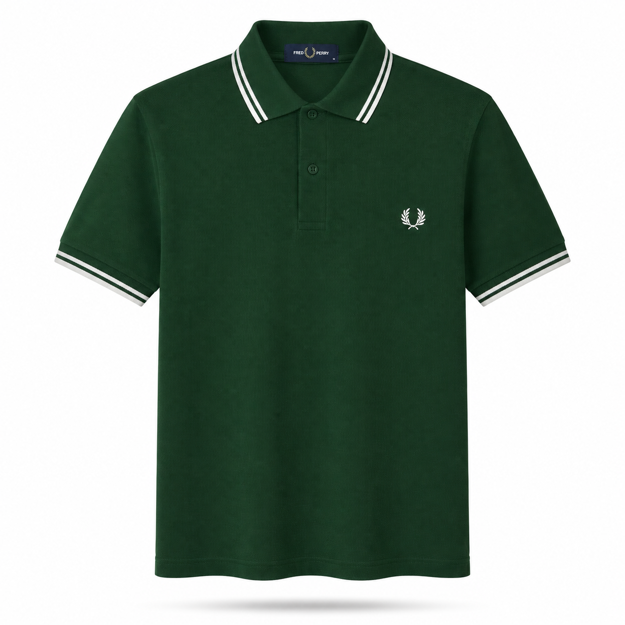Fred Perry Men's Contrast-Tipped Cotton Polo Shirt – Slim Fit Smart-Casual Polo