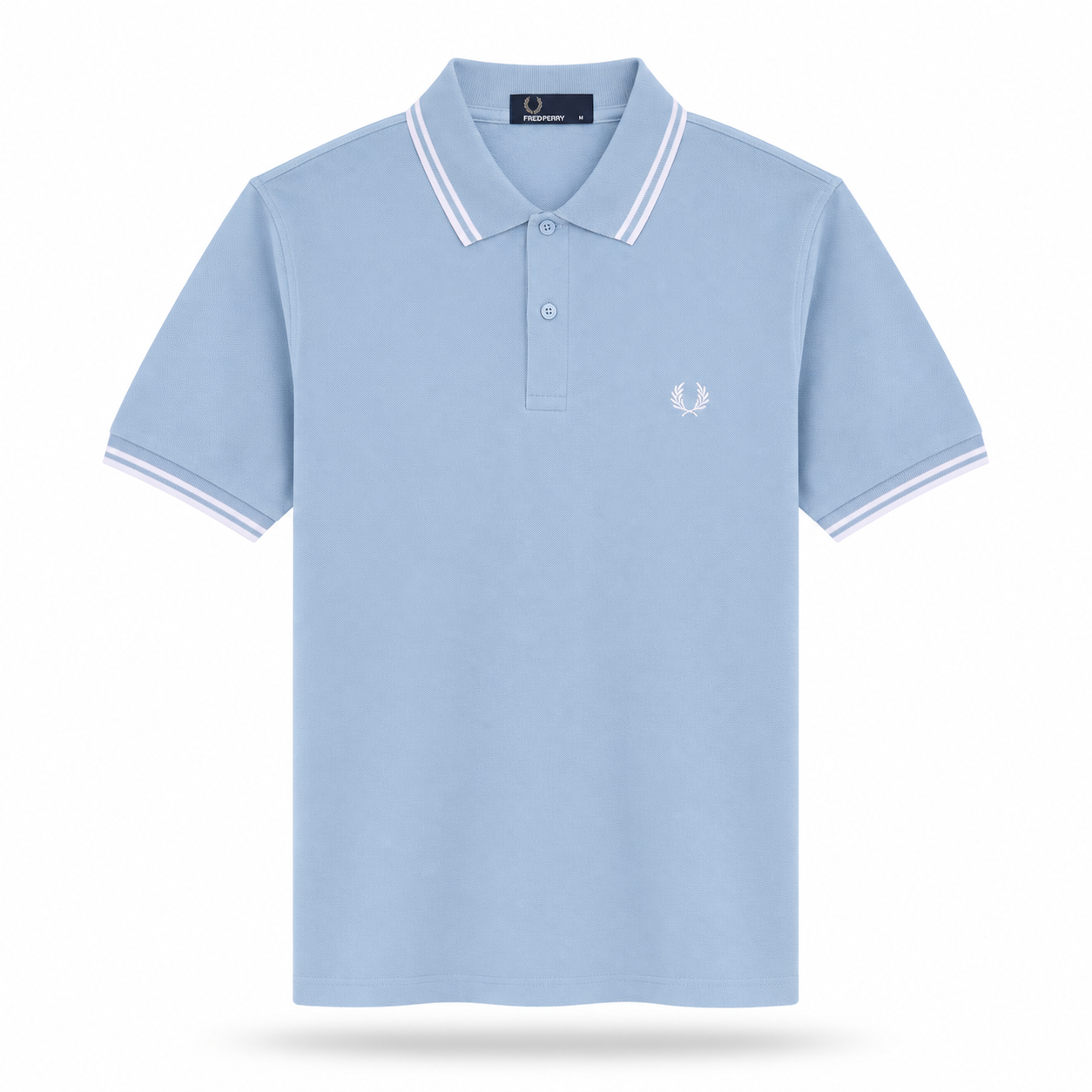 Fred Perry Men's Contrast-Tipped Cotton Polo Shirt – Slim Fit Smart-Casual Polo