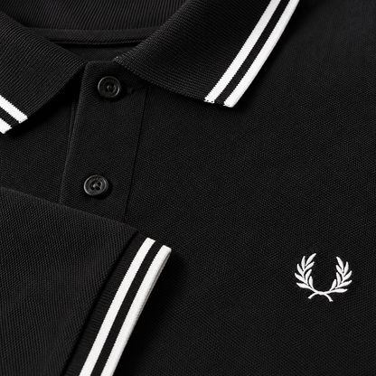 Fred Perry Men's Contrast-Tipped Cotton Polo Shirt – Slim Fit Smart-Casual Polo
