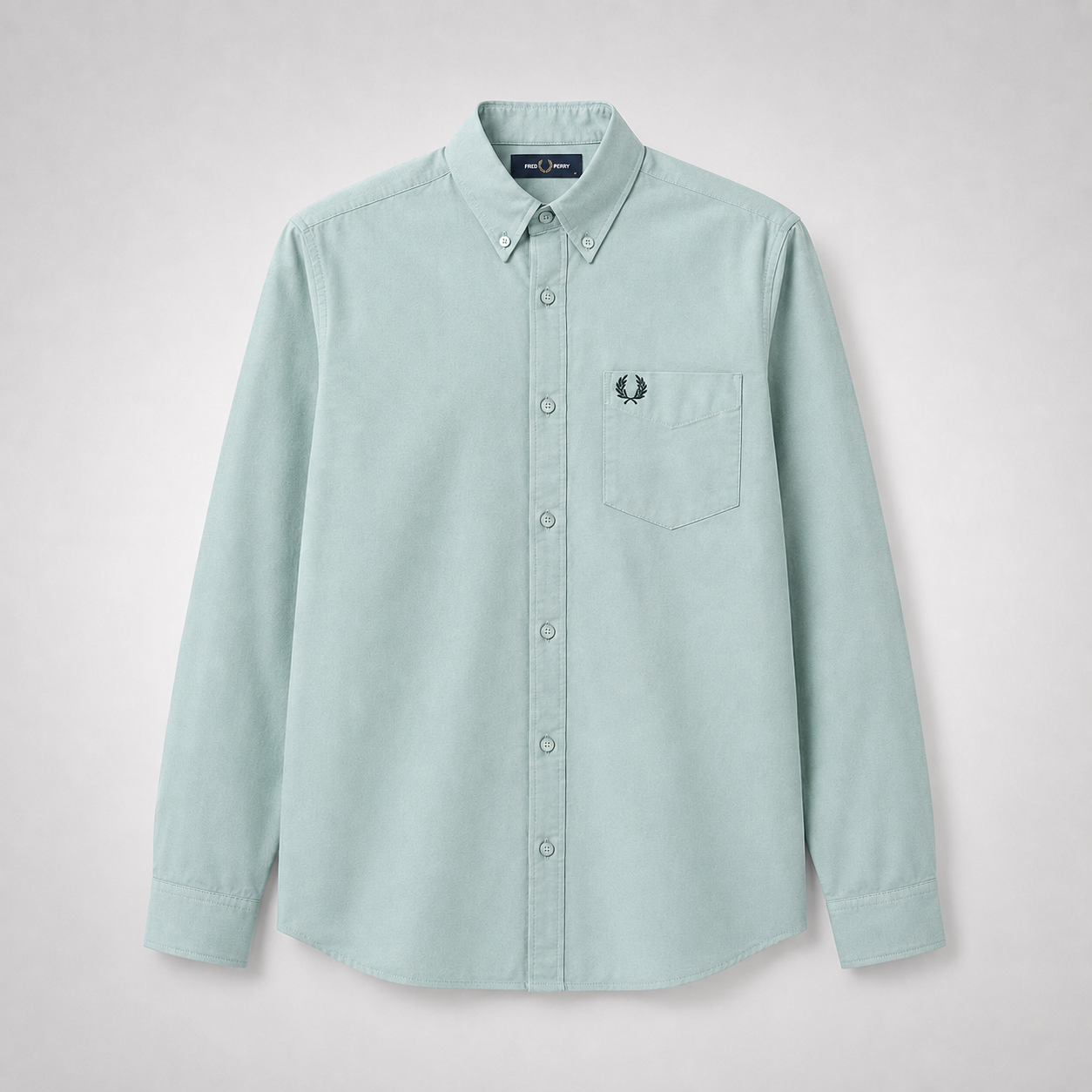Fred Perry Men's Long Sleeve Button-Down Shirt – Premium Cotton Smart Casual Shirt