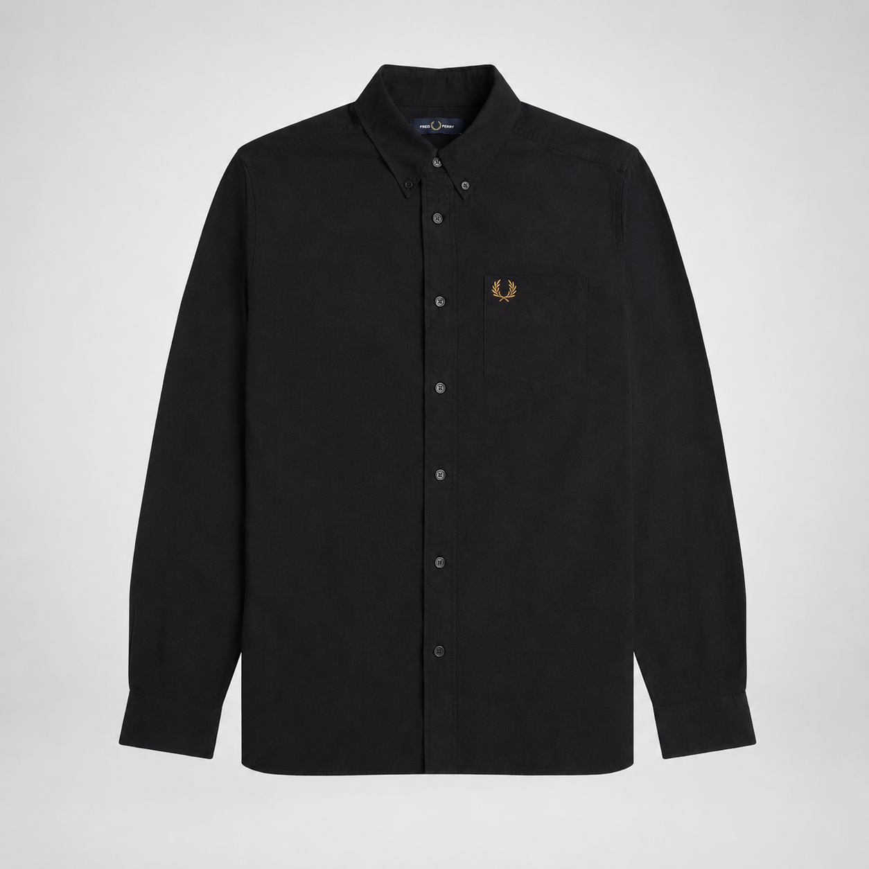 Fred Perry Men's Long Sleeve Button-Down Shirt – Premium Cotton Smart Casual Shirt