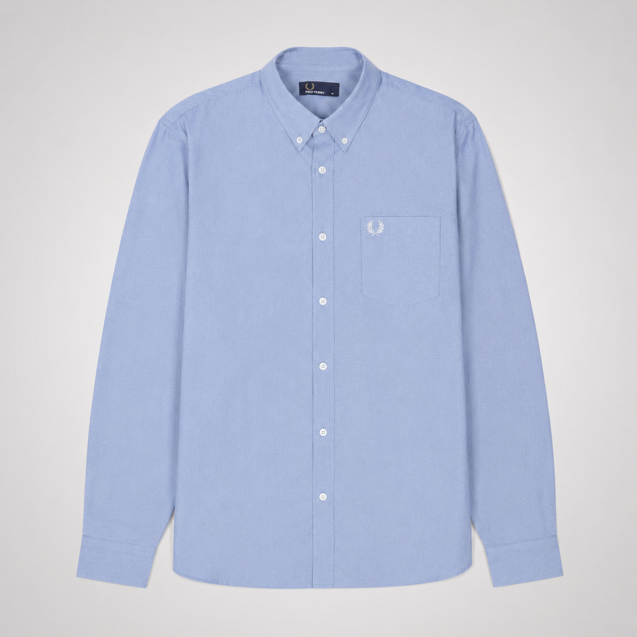 Fred Perry Men's Long Sleeve Button-Down Shirt – Premium Cotton Smart Casual Shirt