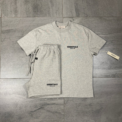 Fear Of God Essentials Short Set Oversized Streetwear Tee And Shorts