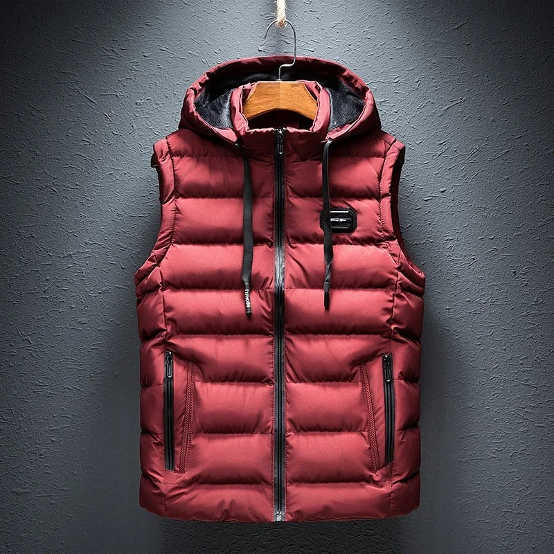 Alpine | Men’s Thermo Insulated Puffer Vest with Detachable Hood